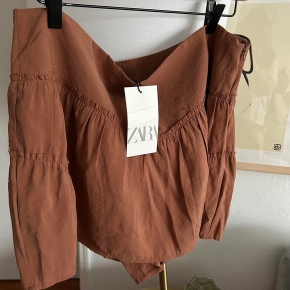 NWT Zara Fluid Brick Skort XXL - Picture 7 of 8